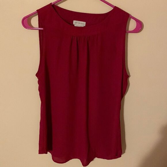 Van Heusen red sleeveless blouse XS - Picture 1 of 5